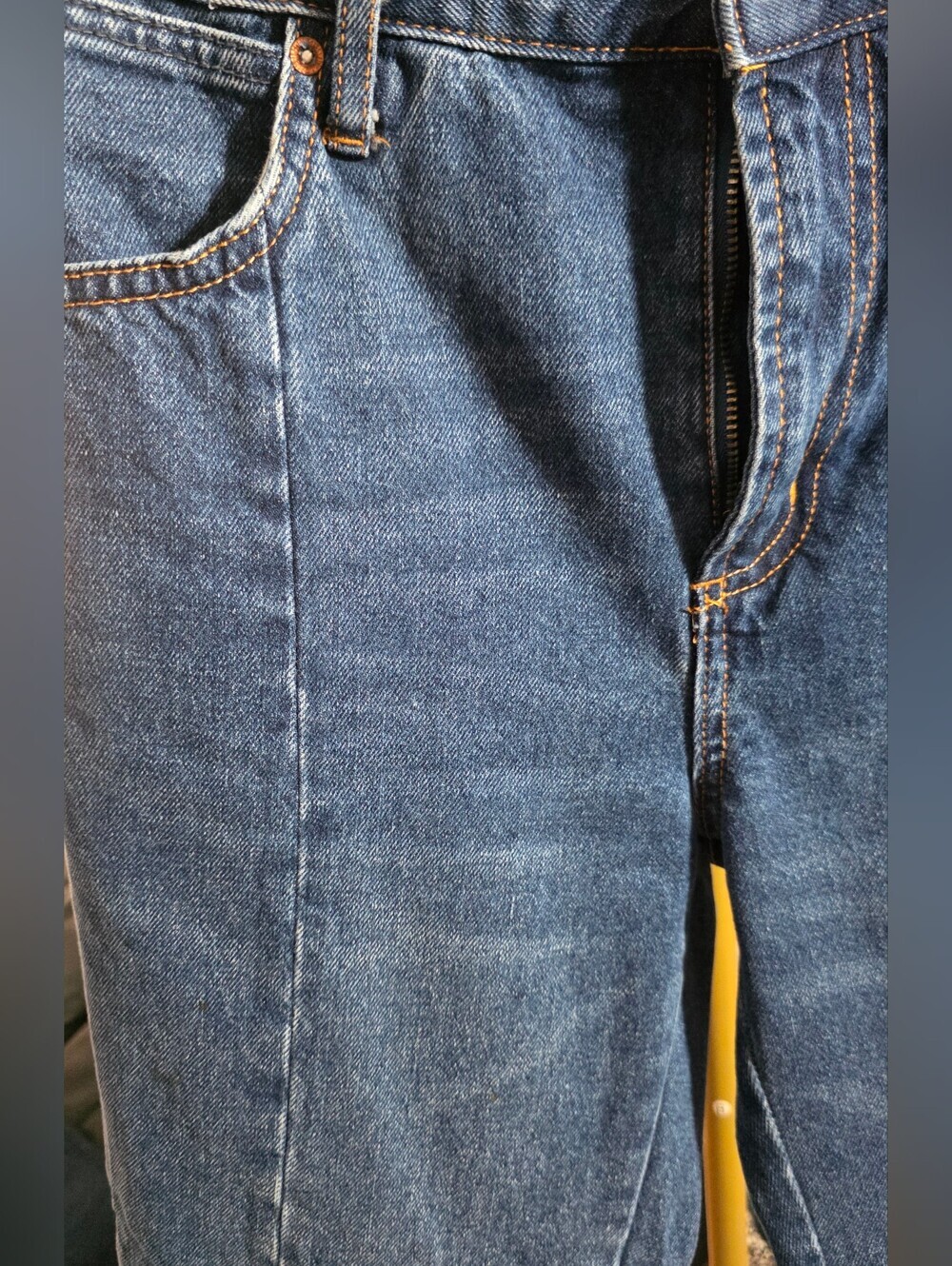 Mango High-Rise Wide Leg Jeans in Medium Blue Denim - Picture 5 of 8